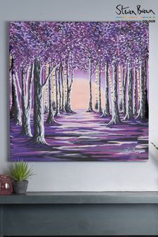 Steven Brown Art Purple Purple Forest Large Canvas Print