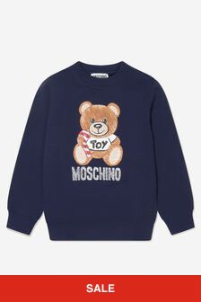 Moschino Kids Teddy Bear Logo Sweatshirt