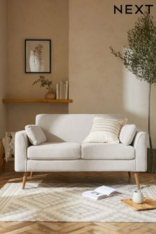 Tailored Chenille Oyster Natural Mila Compact 2 Seater 'Sofa In A Box' (C83610) | £450