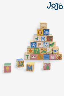 JoJo Maman Bébé Multi Wooden Alphabet Blocks (C83778) | £26