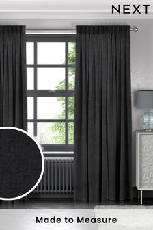 Charcoal Grey Paso Made To Measure Curtains