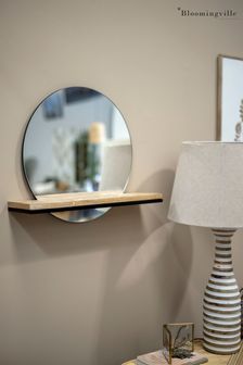 Creative Collection by Bloomingville Brown Lias Mirror with Shelf
