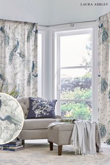 Midnight Blue Belvedere Lined Eyelet Curtains