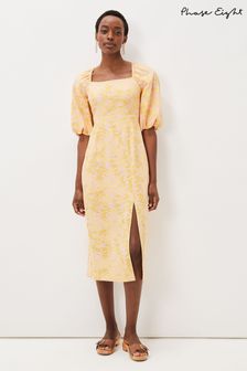 Phase Eight Natural Effie Puff Sleeve Dress