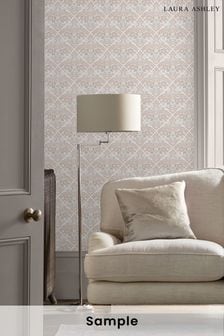 Dove Grey Margam Wallpaper Sample Wallpaper
