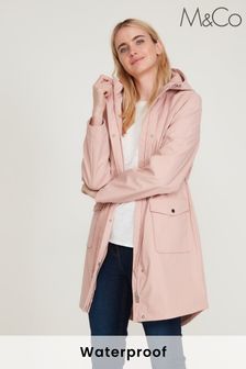 M&Co Pink Drawstring Waist Raincoat (C86093) | £60