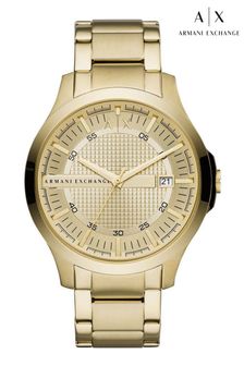 Armani Exchange Gents Gold Tone Hampton Smart Watch (C86170) | £179