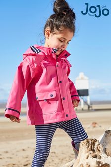 JoJo Maman Bébé Fuchsia Waterproof Fisherman's Jacket (C86850) | £39