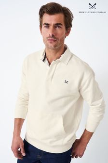 Crew Clothing Company White Cotton Casual Rugby Shirt (C86906) | £69