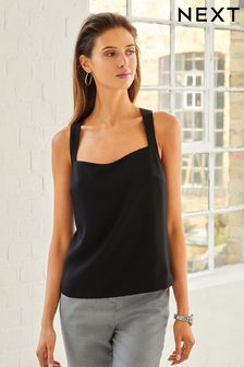 Buy Women's Vests Square Neck Tops Online | Next UK