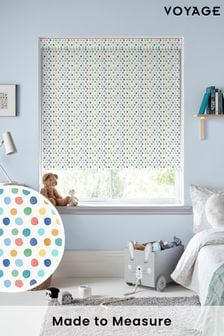Voyage Primary Cream Dotty Made To Measure Roller Blind