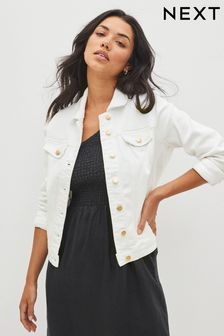 White Fuller Bust Denim Jacket (C88822) | £34