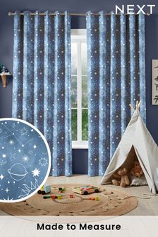 Azure Blue Moon Made To Measure Curtains