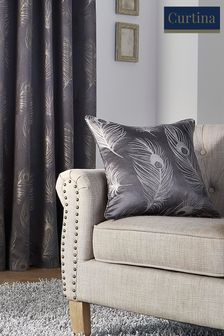 Curtina Grey Feather Cushion