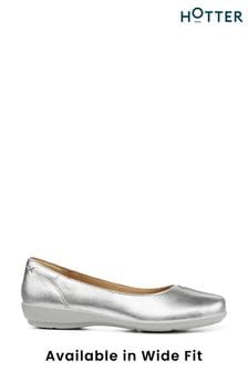 Hotter Wide Fit Natural Robyn Classic Ballet Pumps