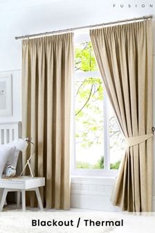 Fusion Natural Dijon Thermal Curtains