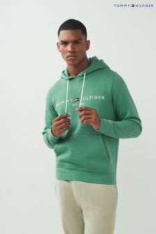 Tommy Hilfiger Green Tommy Logo Hoodie