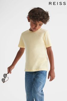 Reiss Lemon Bless Junior Crew Neck Cotton T-Shirt (C96541) | £9