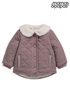 Mamas & Papas Purple Quilted Jacket (C96993) | £35