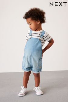 Light Blue Denim Slouch Dungaree (3mths-7yrs) (C97722) | £19 - £21