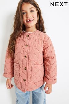 Rose Pink Soft Quilted Shacket (3-16yrs) (C98462) | £26 - £32