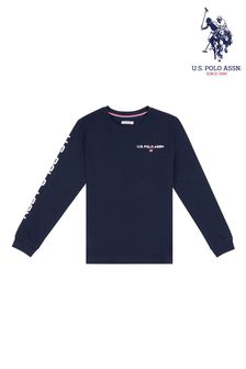 U.S. Polo Assn. Blue Sport Long Sleeves T-Shirt (CJ9008) | £23 - £30