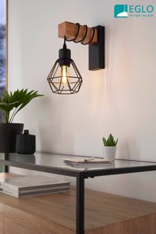 Eglo Black Townshend 5 Caged Wall Light