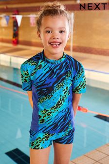 Animal Print Rash Vest (3-16yrs) (D00164) | £12 - £17