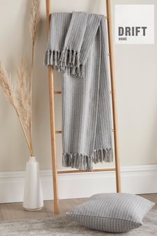 Drift Home Grey Quinn Cotton Throw