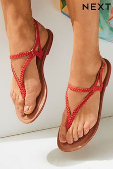 Buy Women's Sandals Orange Flat Footwear Online | Next UK