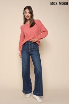 Mos Mosh Blue Colette Birkin High Rise Flared Jeans (D03842) | £129