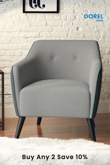 Queer Eye Grey Kayden Accent Chair (D04178) | £280
