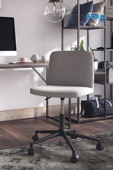 Queer Eye Grey Faux Leather Corey Office Chair (D04181) | £100