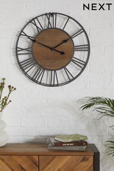 Grey Faringdon 60cm Wall Clock (D04208) | £70