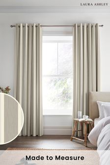 Grey Awning Stripe Made To Measure Curtains