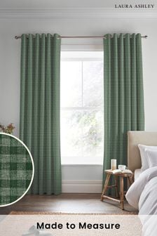 Green Gingham Made To Measure Curtains