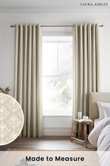 Almond Natural Lady Fern Made To Measure Curtains