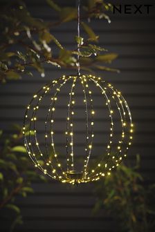Black Sparkle Ball Solar Light (D04851) | £20 - £35