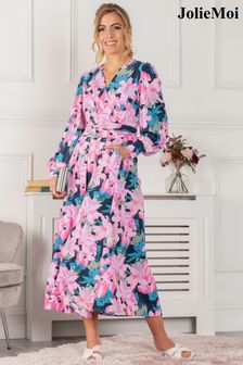 Jolie Moi Pink Allyn Long Sleeve Maxi Dress (D06346) | £89