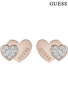 Guess Jewellery Ladies Pink Me And You Stud Earrings (D07167) | £29