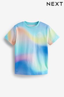 Pastel Ombre All-Over Print Short Sleeve T-Shirt (3-16yrs) (D08162) | £10 - £15