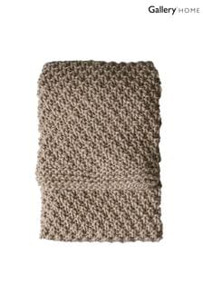 Gallery Home Natural Moss Chunky Knitted Throw