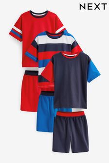Red/Blue Short Pyjamas 3 Pack (3-16yrs) (D10648) | £28 - £37