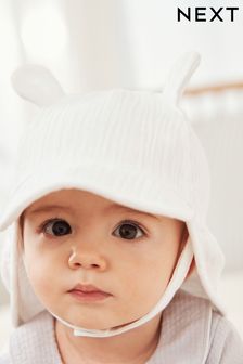 White Summer Baby Legionnaire Hat (0mths-2yrs) (D10707) | £8