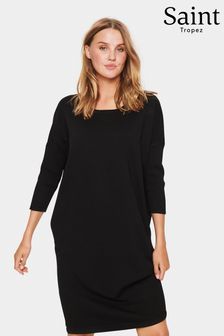 Saint Tropez Mila Black Roll Neck Dress (D11570) | £50