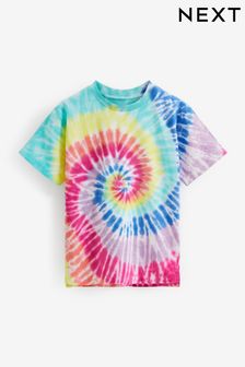 Rainbow Relaxed Fit Tie-Dye Short Sleeve T-Shirt (3-16yrs) (D14397) | £8 - £13