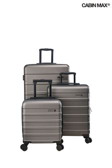 Women Max Grey Anode 3 Piece Luggage Set (D15363) | £150