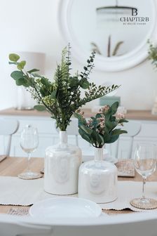 Chapter B Cream Pearlescent Vase (D15423) | £28 - £36