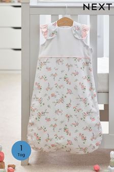 Pink Floral Baby 100% Cotton 1 Tog Sleep Bag (D15620) | £26 - £30