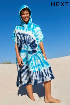 Blue Tie Dye Towelling Cover-Up (3-16yrs) (D15629) | £22 - £28